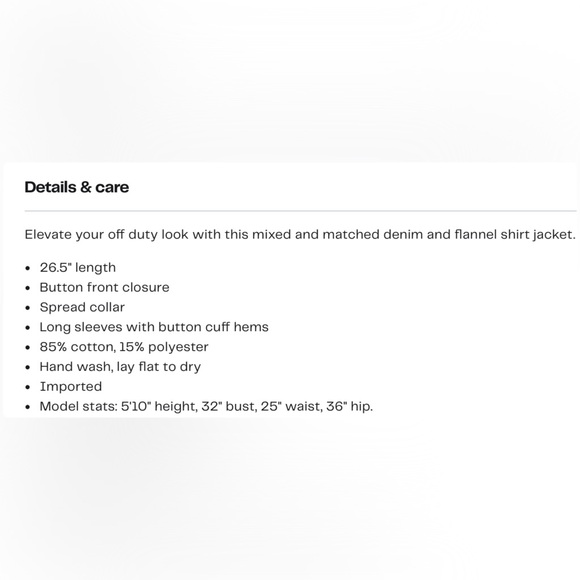 STEVE MADDEN GRUNGE RED AND BLACK BUTTON DOWN SHIRT JACKET DENIM/FLANNEL MIX PL… - Picture 6 of 12